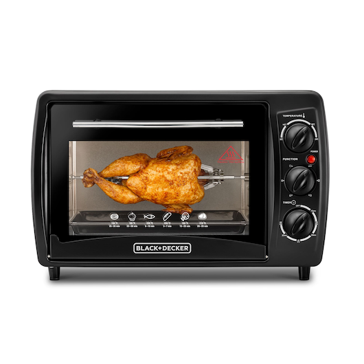 19L Toaster Oven with Double Glass and Rotisserie