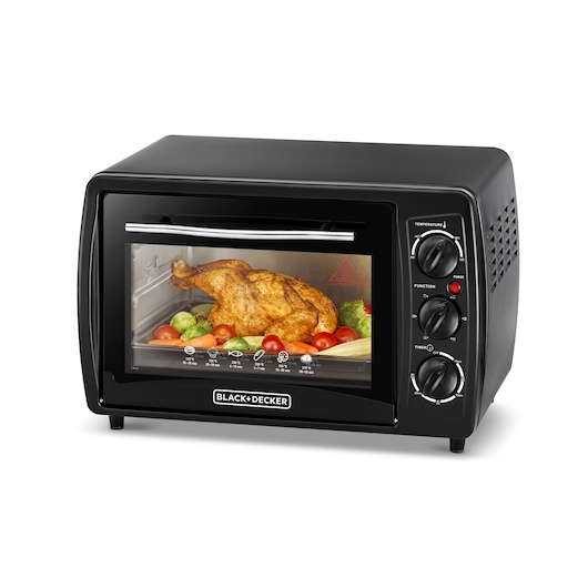 19L Toaster Oven with Double Glass and Rotisserie