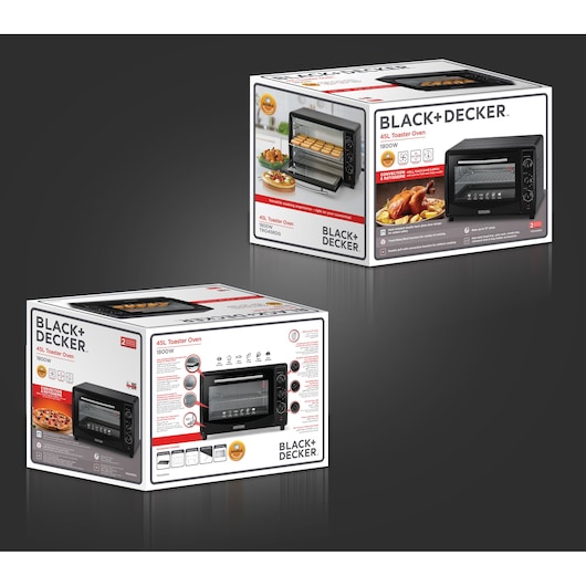45L Toaster Oven with Double Glass and Rotisserie