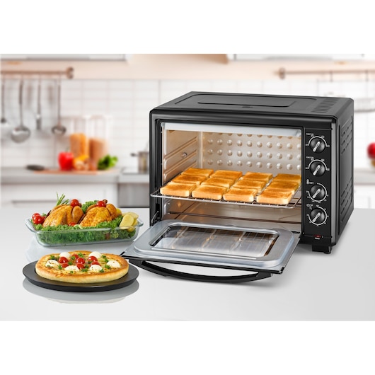 55L Toaster Oven with Double Glass and Rotisserie