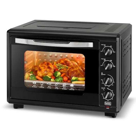 55L Toaster Oven with Double Glass and Rotisserie