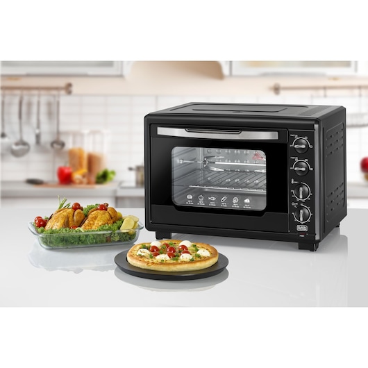 55L Toaster Oven with Double Glass and Rotisserie