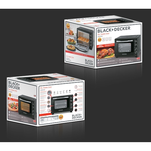 55L Toaster Oven with Double Glass and Rotisserie