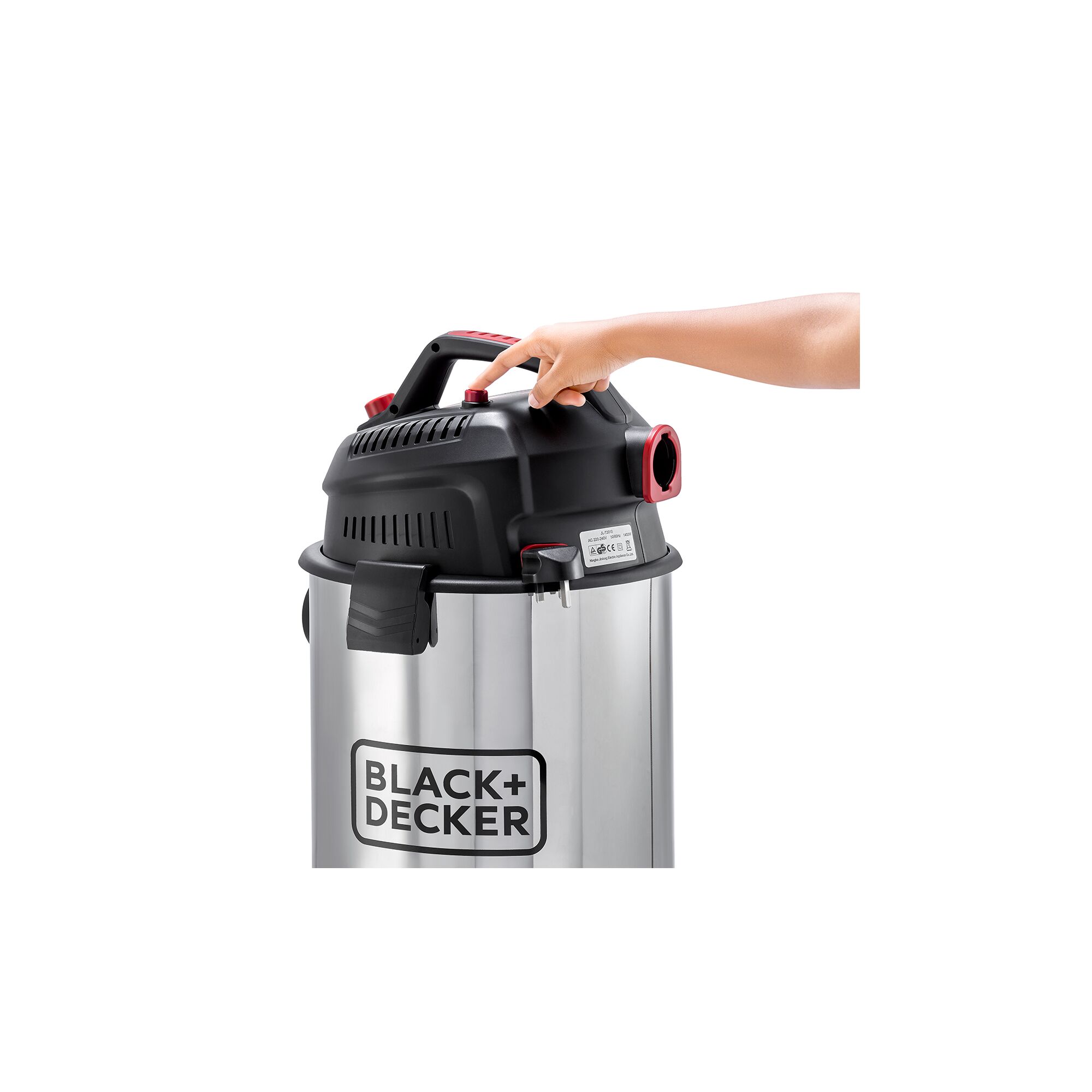 30L Wet & Dry Drum Vacuum Cleaner 1400W (Stainless Steel Tank