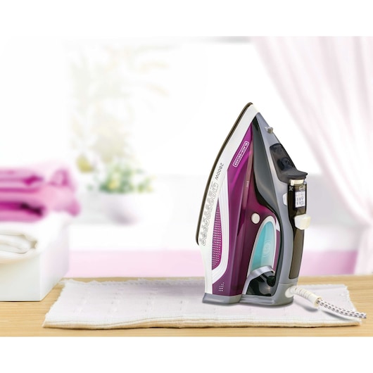 2800W Digital Steam Iron with Auto Shutoff and Anodized Soleplate