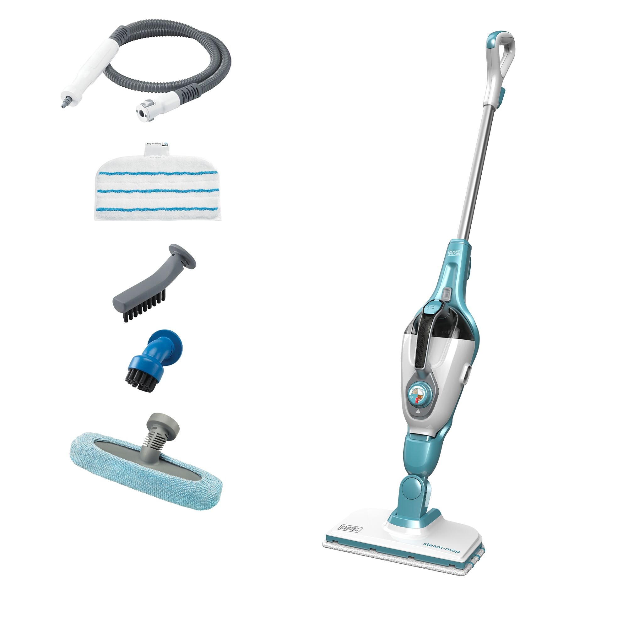 1600W 2in1 Steam-Mop with 6 Accessories | BLACK+DECKER