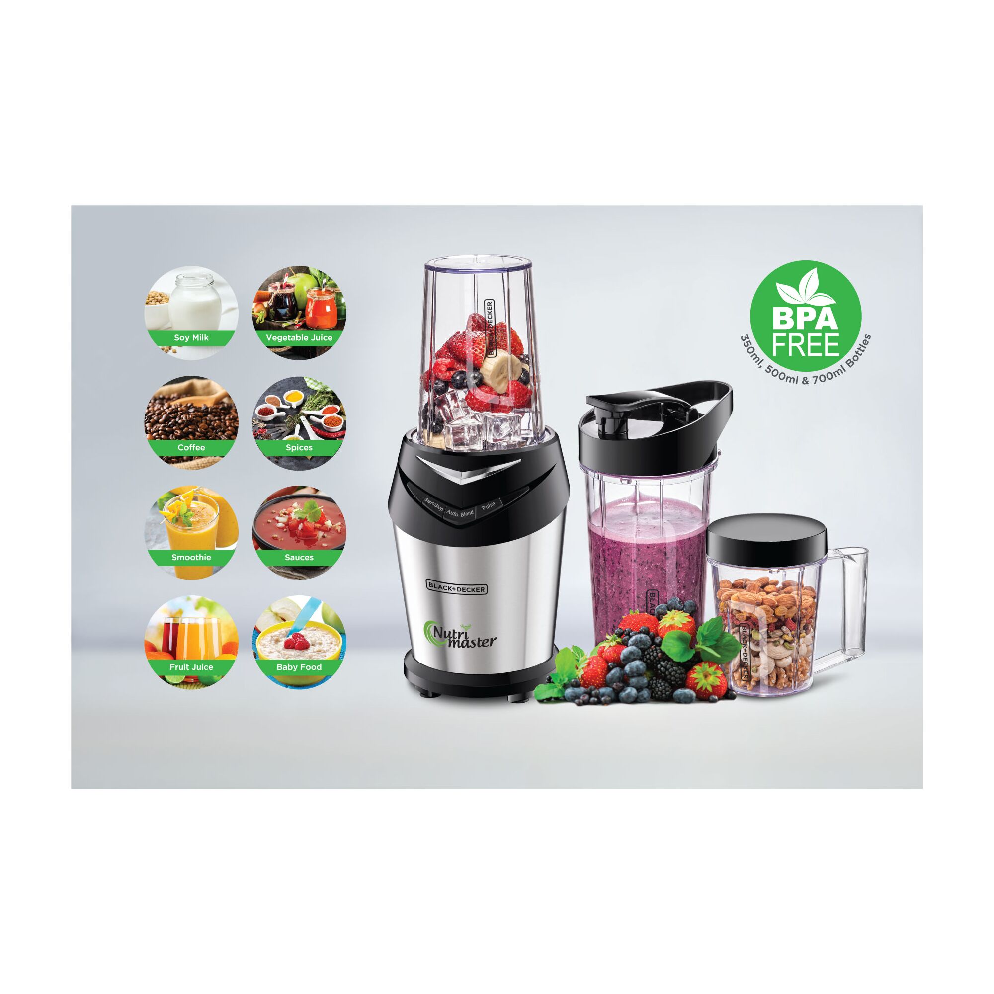 600W Nutri Master Blender - Powerful Sports Blender | BLACK+DECKER