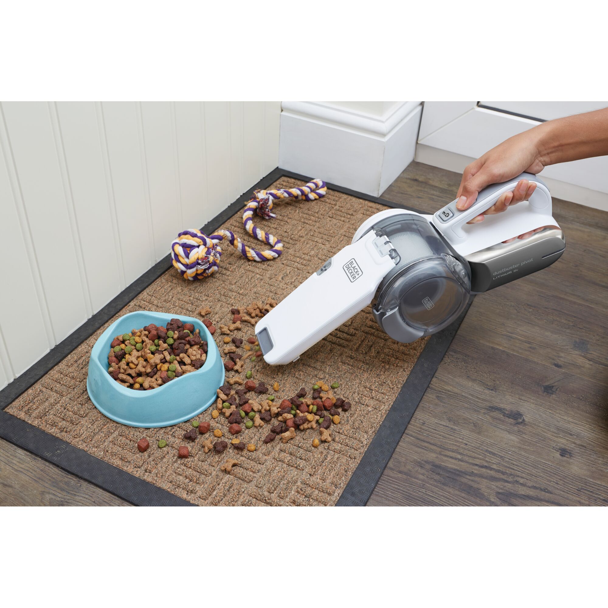 18V 2.0Ah Cordless dustbuster® pivot® Hand Vacuum With Charging