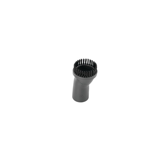 A BLACK+DECKER vacuum cleaner brush accessory with black bristles, shown against a white background.